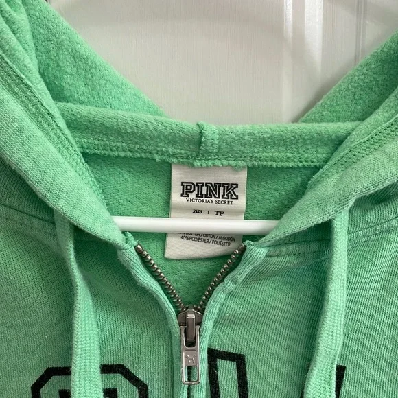 VS PINK zip up jacket.  XS - Picture 2 of 4